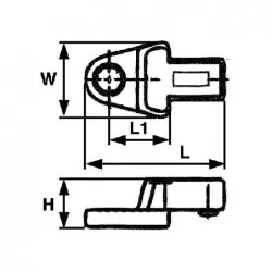 670719 INSERTO LLAVE CERRADA 9X12, 19 MM