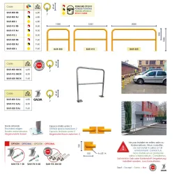 BARRERA PROTECTORA BAR400NJ - AMARILLO/NEGRO 1000X1000MM