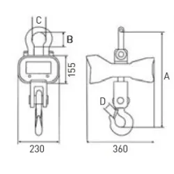 BASCULA DE GRUA KW 50 - 5T