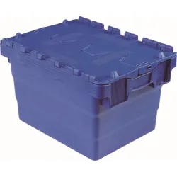 CAJA ALMACENAJE POLIPROPILENO DSW4325 - 2 TAPAS CON BISAGRA