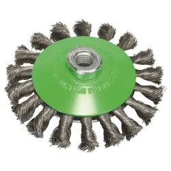 Cepillo cónico PRO Stainless Steel heavy, 115 x 0,35 mm, rosca