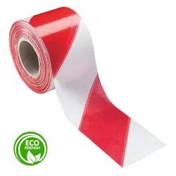 CINTA BALIZAMIENTO BL/RJ BIODEGRADABLE 200Mx7CM