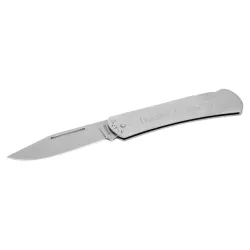 Cuchillo de podar plegable en forma de arco con mango de acero inoxidable, 175 mm