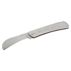 Cuchillo de podar plegable en forma de gancho con mango de acero inoxidable de 170 mm