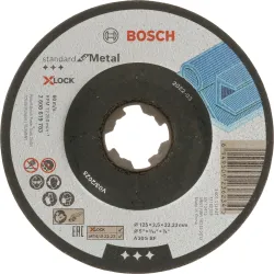 Disco de corte abrasivo PRO Metal, 125 x 2,5 x 22,23 mm, X-Lock, cóncavo