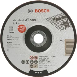 Disco de corte abrasivo PRO Stainless Steel and Metal, 180 x 1,6 x 22,23 mm, cóncavo