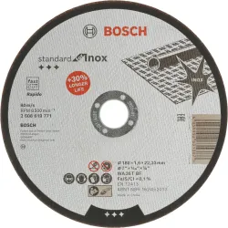 Disco de corte abrasivo PRO Stainless Steel and Metal, 180 x 1,6 x 22,23 mm, recto