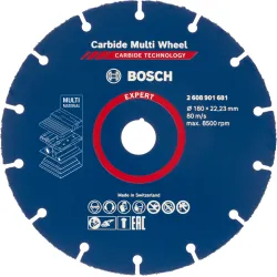 Disco de corte EXPERT Carbide Multi Wheel de 180 mm, 22,23 mm