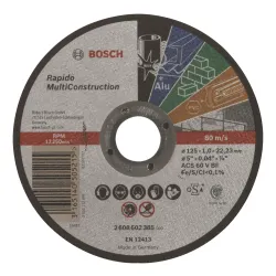 Disco de corte PRO Multi Material, 125 x 1 x 22,23 mm