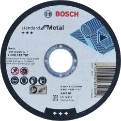 Disco de corte Standard for Metal (recto): 115 x 1mm