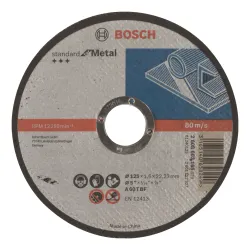 Disco de corte Standard for Metal (recto): 125 x 1,6mm