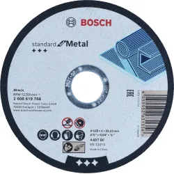 Disco de corte Standard for Metal (recto): 125 x 1 mm