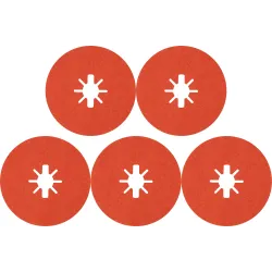 Disco de fibra EXPERT R782 Prisma Ceramic X-LOCK de 125 mm, 22,23 mm, G 60, 5 unidades