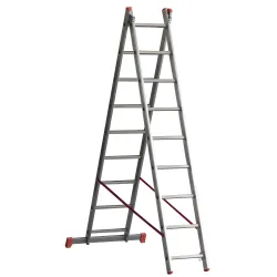 ESCALERA TRANSFORMABLE DOBLE OR207 - 7+7 PELDAÑOS