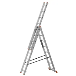 ESCALERA TRANSFORMABLE TRIPLE OR313 - 13+13+13 PELDAÑOS