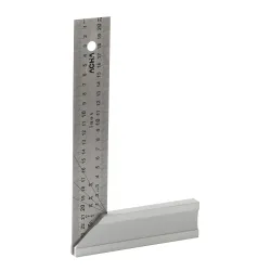 Escuadra de carpintero hoja inox. en mm. (10)