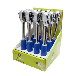 Expositor 12 carracas 1/2" RÉVERSIBLEs tipo pera