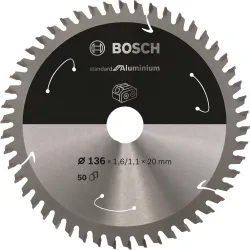 Hoja de sierra circular PRO Aluminium cordless, 136 x 1,6 x 20 mm
