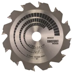 Hoja de sierra circular PRO Construct Wood, 150 x 2,4 x 20 mm