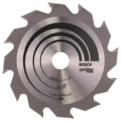 Hoja de sierra circular PRO Wood, 140 x 2,4 x 20 mm, T12