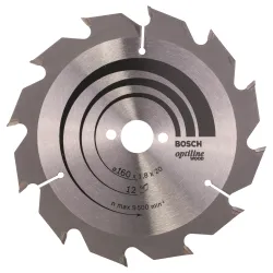 Hoja de sierra circular PRO Wood, 160 x 1,8 x 20 mm, T12