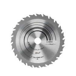 Hoja de sierra circular PRO Wood, 165 x 1,7 x 20 mm, T24