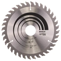 Hoja de sierra circular PRO Wood, 165 x 2,6 x 30 mm, T36