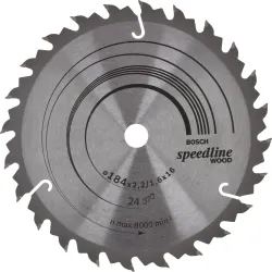 Hoja de sierra circular PRO Wood, 184 x 2,2 x 16 mm, T24