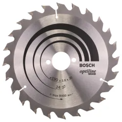 Hoja de sierra circular PRO Wood, 190 x 2,6 x 30 mm, T24