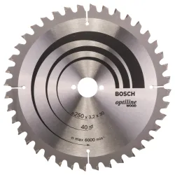 Hoja de sierra circular PRO Wood, 250 x 3,2 x 30 mm, T40