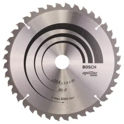 Hoja de sierra circular PRO Wood, 254 x 2 x 30 mm, T40