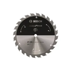 Hoja de sierra circular PRO Wood cordless, 165 x 1,5 x 10 mm, T24