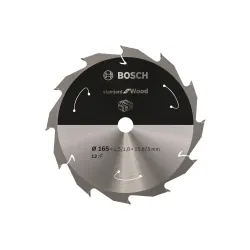 Hoja de sierra circular PRO Wood cordless, 165 x 1,5 x 15,875 mm, T12