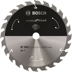 Hoja de sierra circular PRO Wood cordless, 165 x 1,5 x 15,875 mm, T24