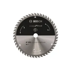 Hoja de sierra circular PRO Wood cordless, 165 x 1,5 x 15,875 mm, T48