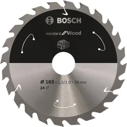 Hoja de sierra circular PRO Wood cordless, 165 x 1,5 x 30 mm, T24