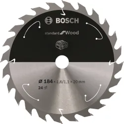 Hoja de sierra circular PRO Wood cordless, 184 x 1,6 x 20 mm, T24