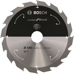 Hoja de sierra circular PRO Wood cordless, 190 x 1,6 x 30 mm, T16