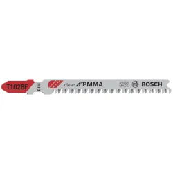 Hoja de sierra de calar PRO Plastics PMMA clean T102BF 92 mm, 3 uds.