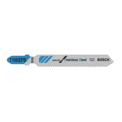 Hoja de sierra de calar PRO Stainless Steel T118EFS 83 mm, 5 uds.