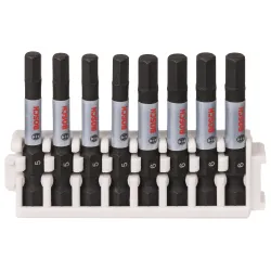 Impact Hex 5x4,Hex 6x4: 50mm: Insert 8 uds