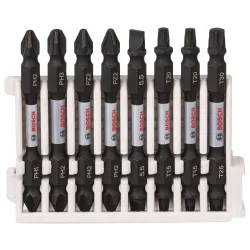 Impact PH1-2,2-3,PH2-PZ2,SL,T15-20,25-30: insert 8 uds