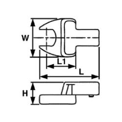 INSERTO LLAVE ABIERTA 690510 10MM