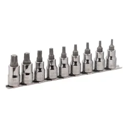 Jgo 9 Vasos Punta Torx® 1/2