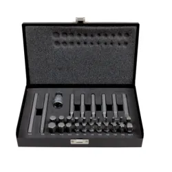 Juego 31 puntas hexagonales 10 mm con adaptador