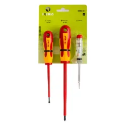 Juego de 2 destornilladores 1000V+tester