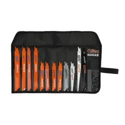 Juego de hojas de sable bi-metal Sandflex® para cortar metales (12 piezas)
