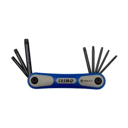 Juego navaja 8 llaves acodadas pavonadas TORX® T9-T40
