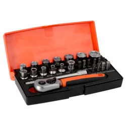 Juego Vasos 1/4", 25 Piezas