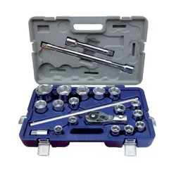 Juego vasos hexagonales 3/4" (19-50mm), 21 piezas